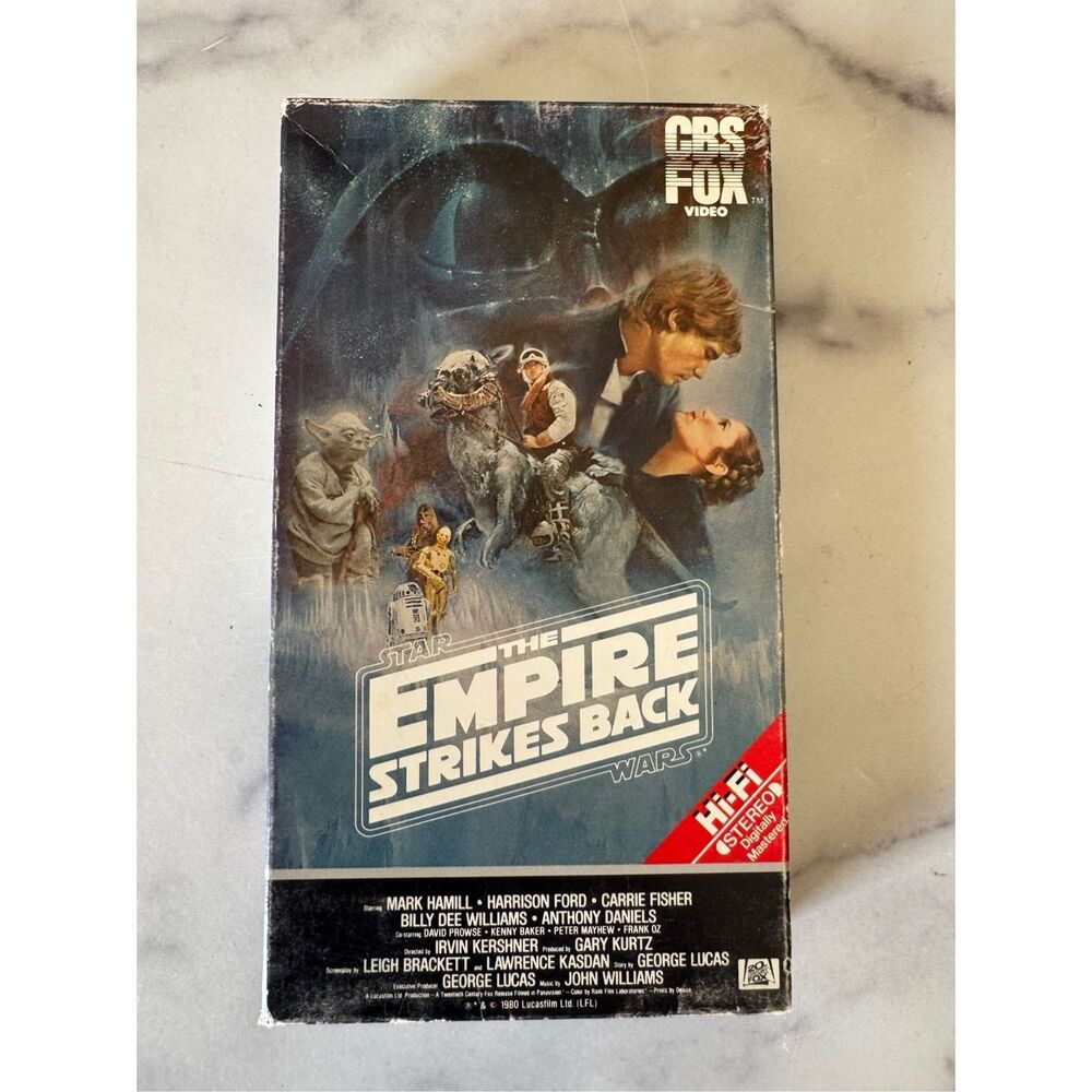 Empire Strikes Back Star Wars VHS vintage 70s movie video cassette tape 1980 Epi